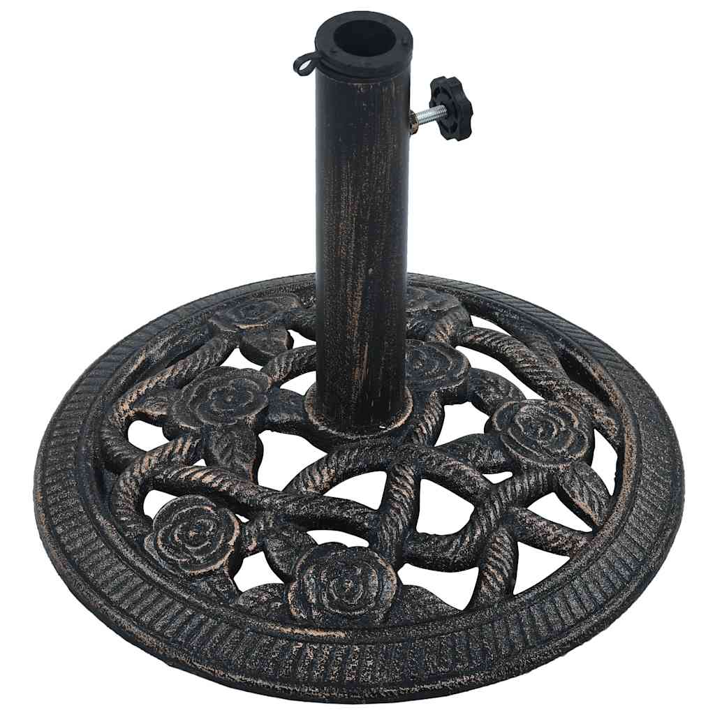 Sonnenschirmständer Schwarz Bronze 9 kg 40 cm Gusseisen