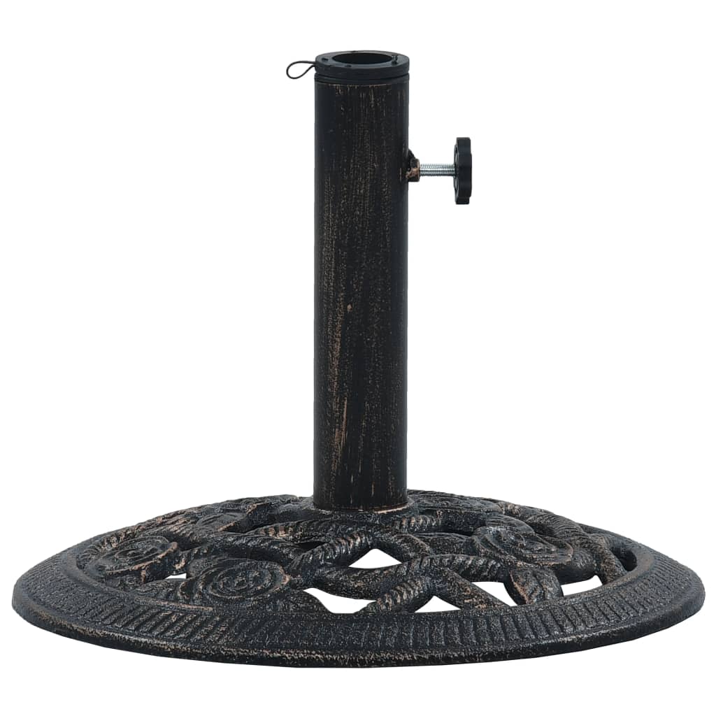 Pied de parasol bronze noir 9 kg 40 cm fonte