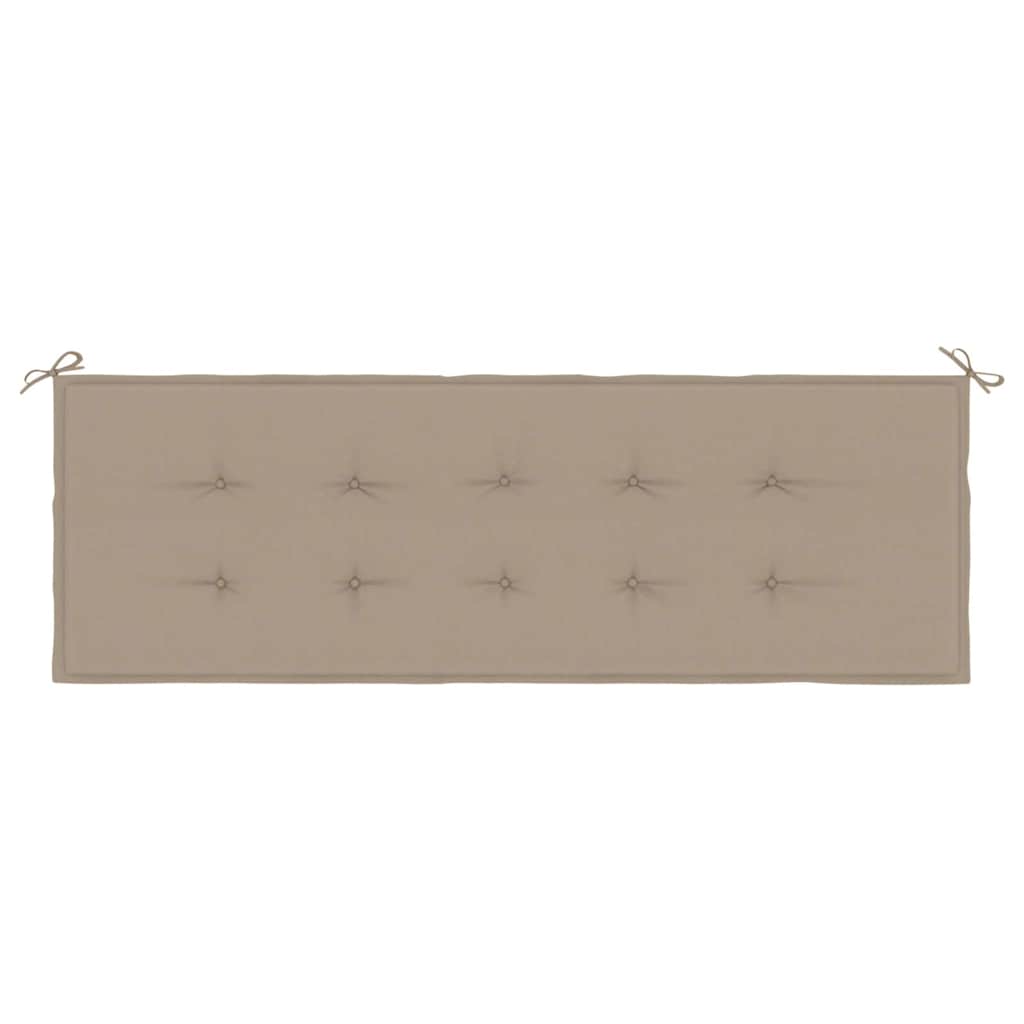 Gartenbank-Auflage Taupe 150x50x3 cm Oxford-Gewebe