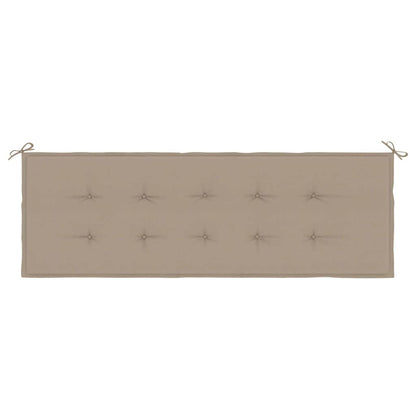 Gartenbank-Auflage Taupe 150x50x3 cm Oxford-Gewebe