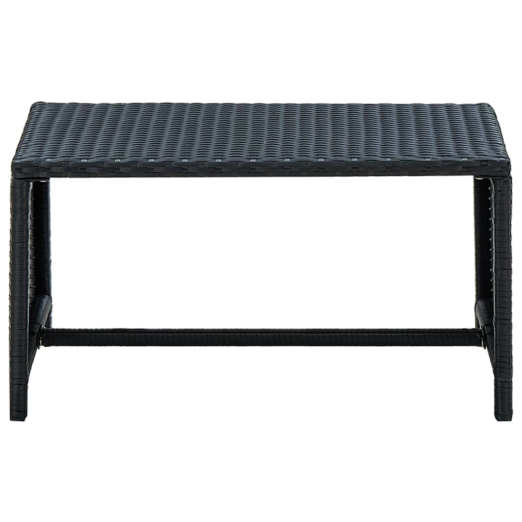 Couchtisch Schwarz 70×40×38 cm Poly Rattan