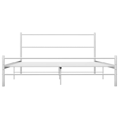 Bettgestell Weiß Metall 120x200 cm