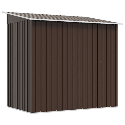Geräteschuppen Braun 194x121x181 cm Stahl