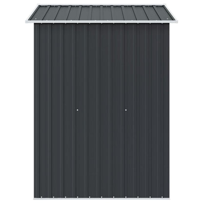 Gartenschuppen Anthrazit Stahl 204 x 132 x 186 cm