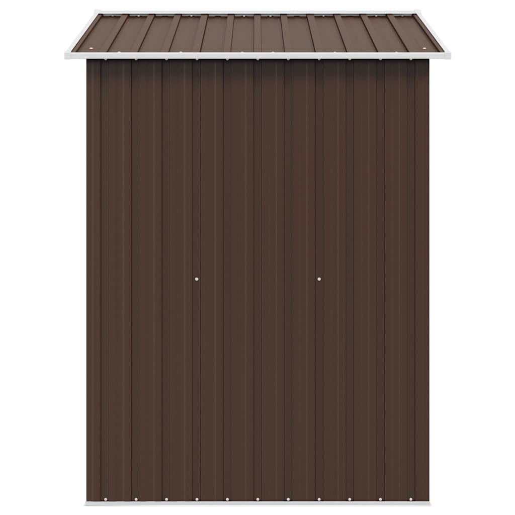 Geräteschuppen Braun 204x132x186 cm Stahl