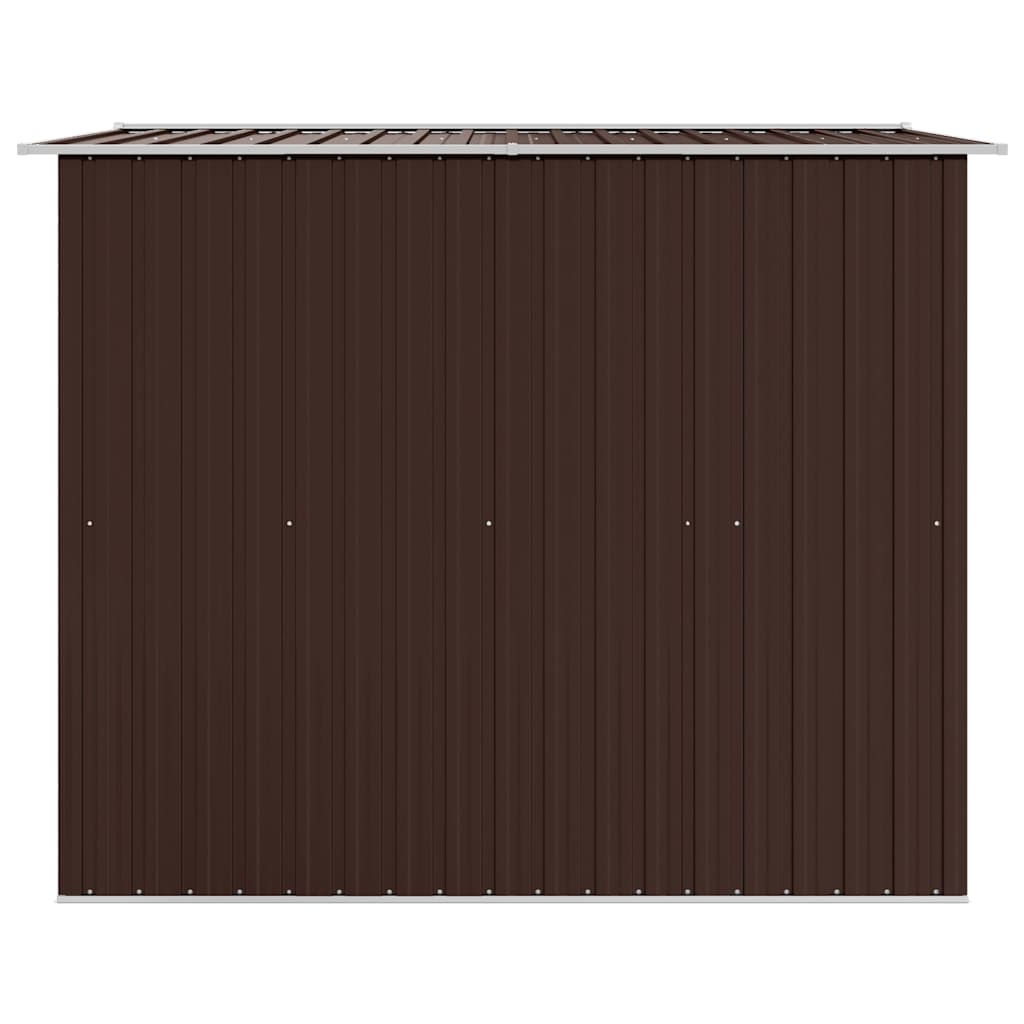 Geräteschuppen Braun 257x205x178 cm Stahl