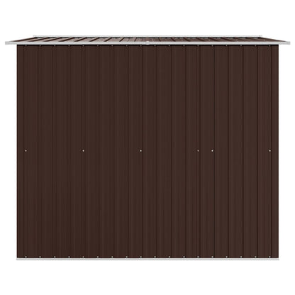 Geräteschuppen Braun 257x205x178 cm Stahl