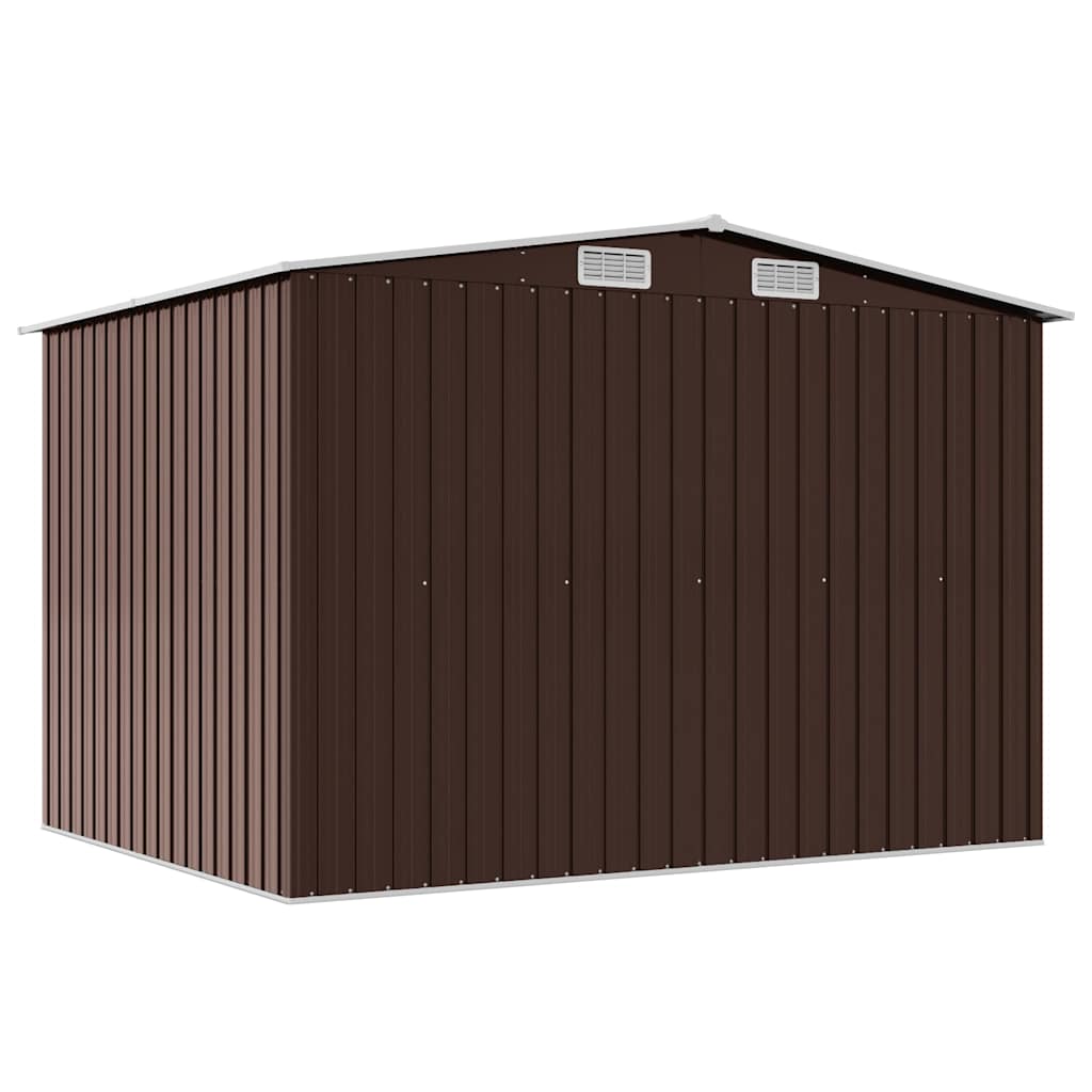 Geräteschuppen Braun 257x205x178 cm Stahl