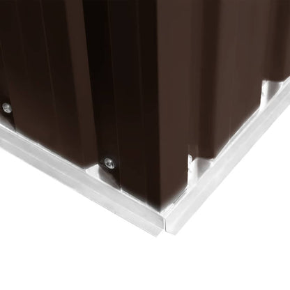Geräteschuppen Braun 257x205x178 cm Stahl