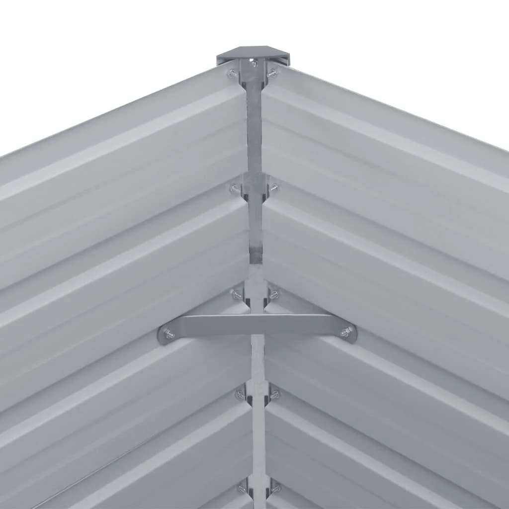 Lit surélevé 320 x 40 x 77 cm Acier galvanisé gris