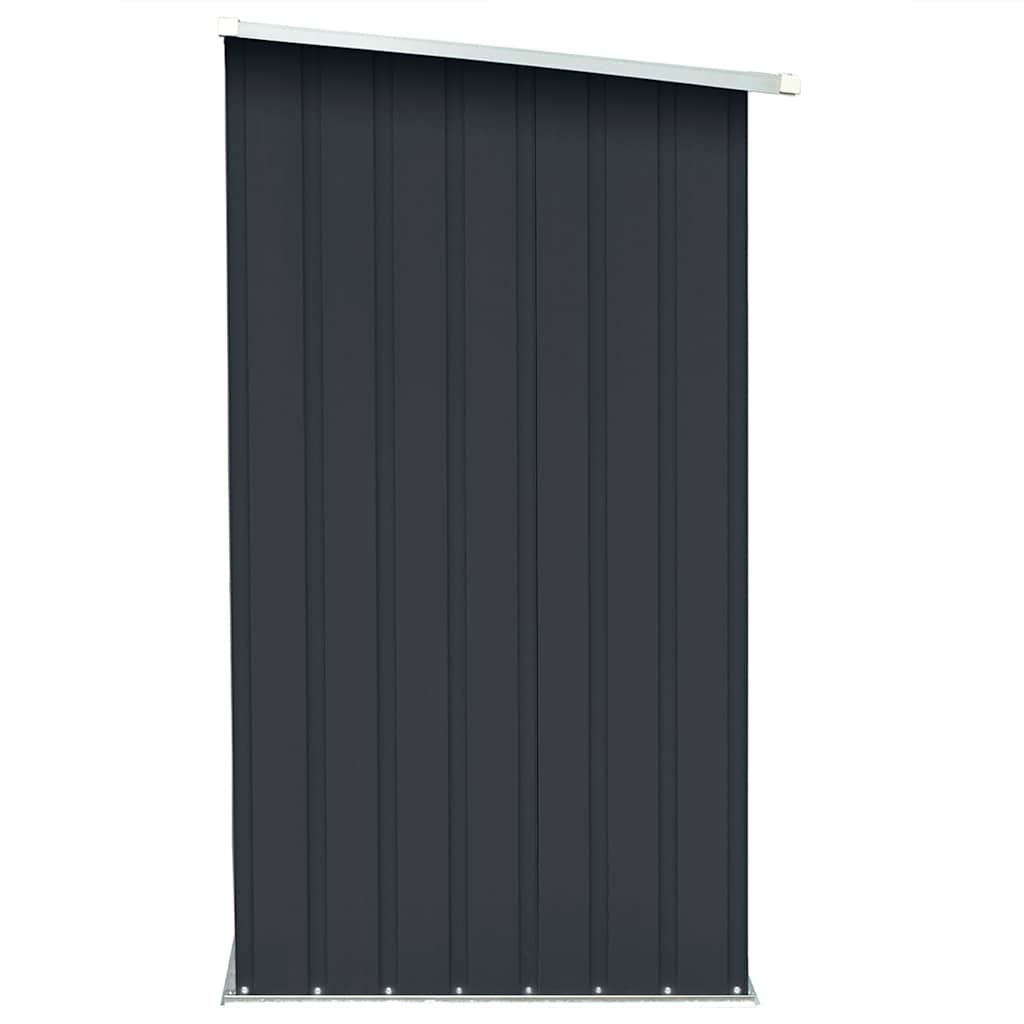 Brennholzlager Verzinkter Stahl 163 x 83 x 154 cm Anthrazit