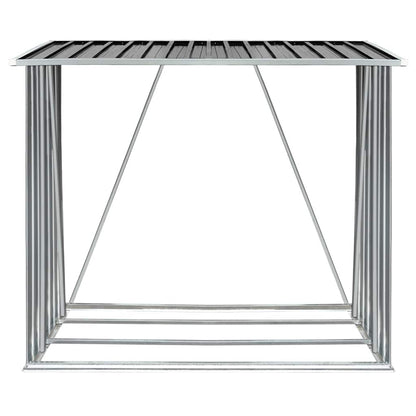 Brennholzlager Verzinkter Stahl 163 x 83 x 154 cm Anthrazit