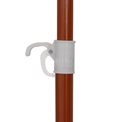 Sonnenschirm mit Stahl-Mast 180 cm Sandweiß