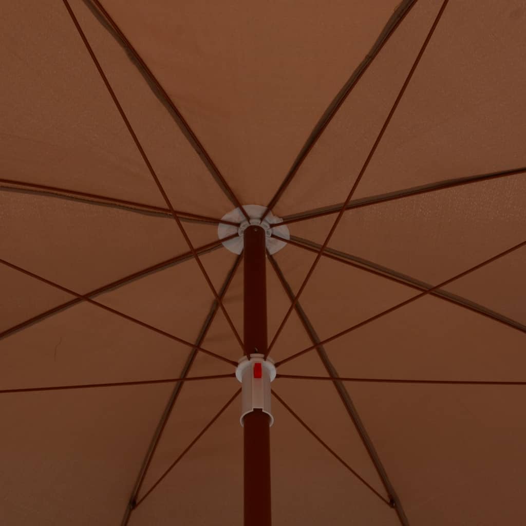 Sonnenschirm mit Stahl-Mast 300 cm Taupe