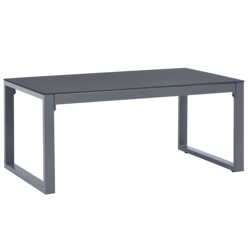 Table basse 90×50×40 cm en aluminium