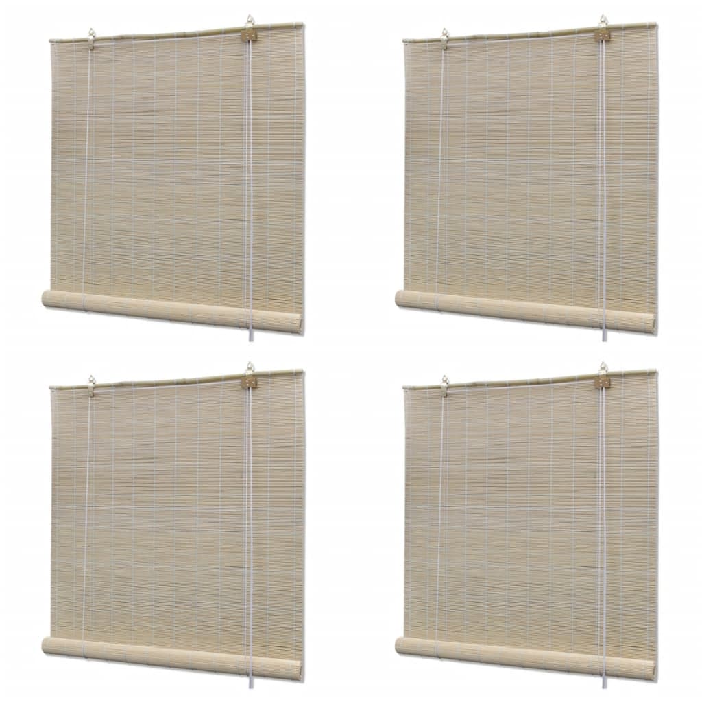 Bambusrollos Natur 4 Stk. 120x160 cm