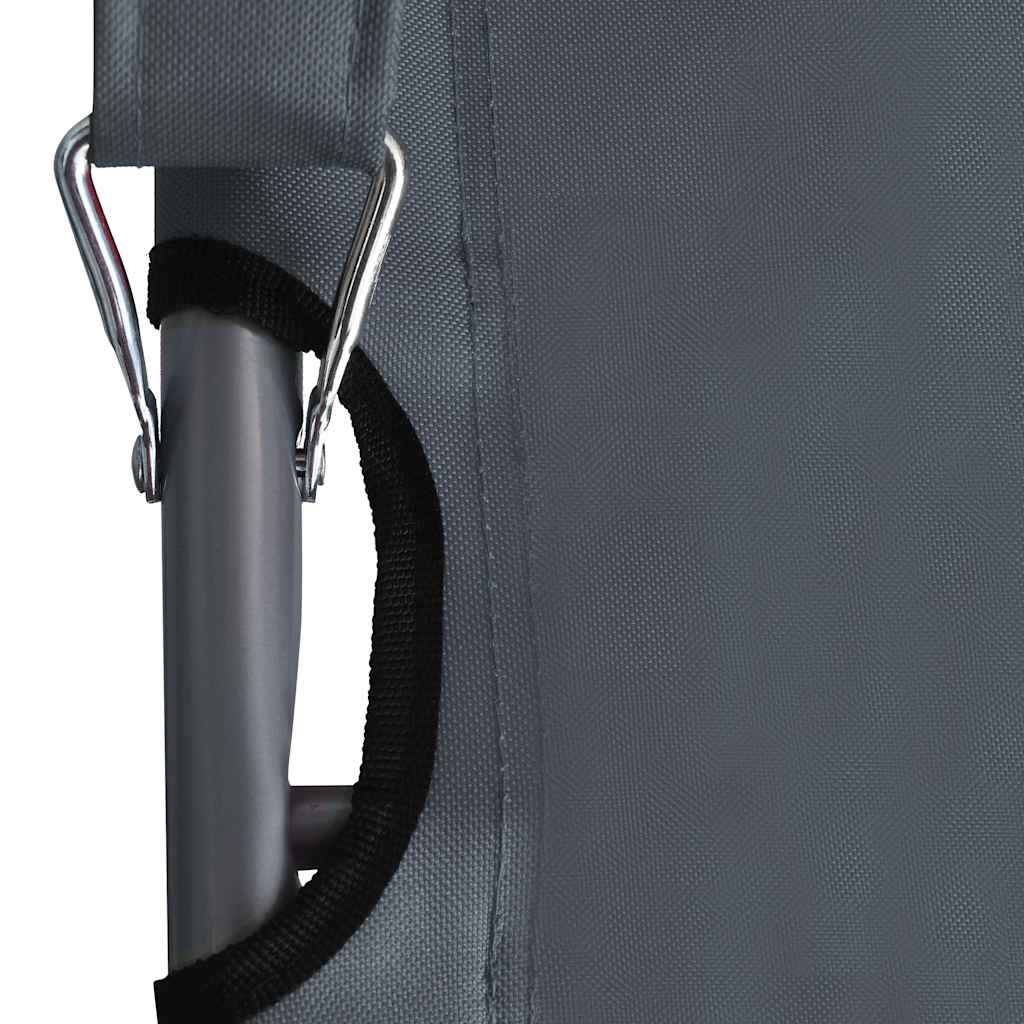 Klappstühle, 2 Stück, Stoff, Grau