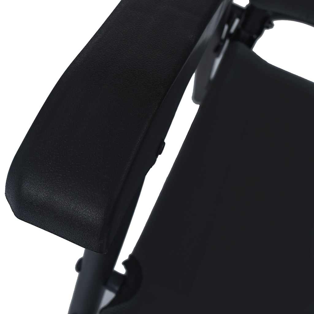 Klappstühle, 2 Stück, Textilene, Schwarz