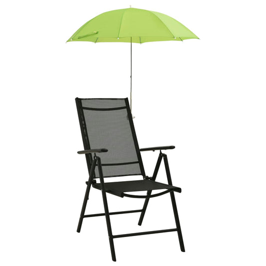 Parasols pour chaises de camping 2 pcs Vert 105 cm