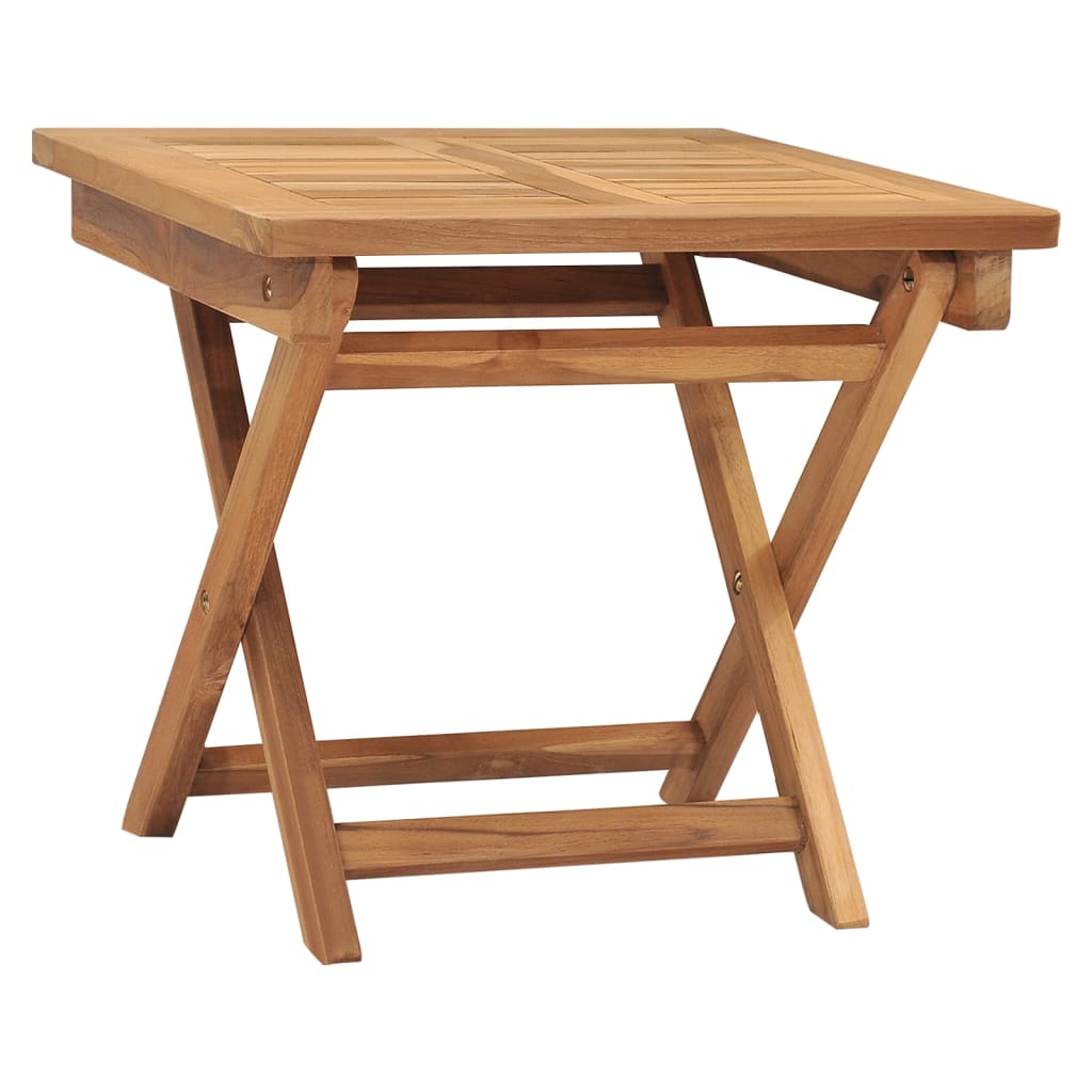 Chaise longue avec table en teck massif