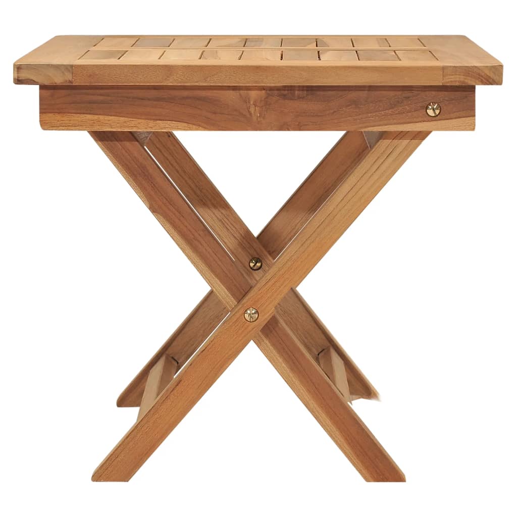 Chaise longue avec table en teck massif