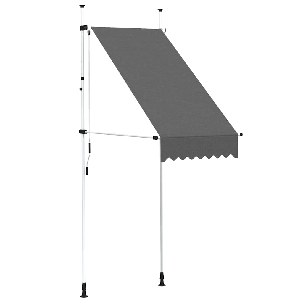 Einziehbare Markise Handbetrieben 100 cm Anthrazit