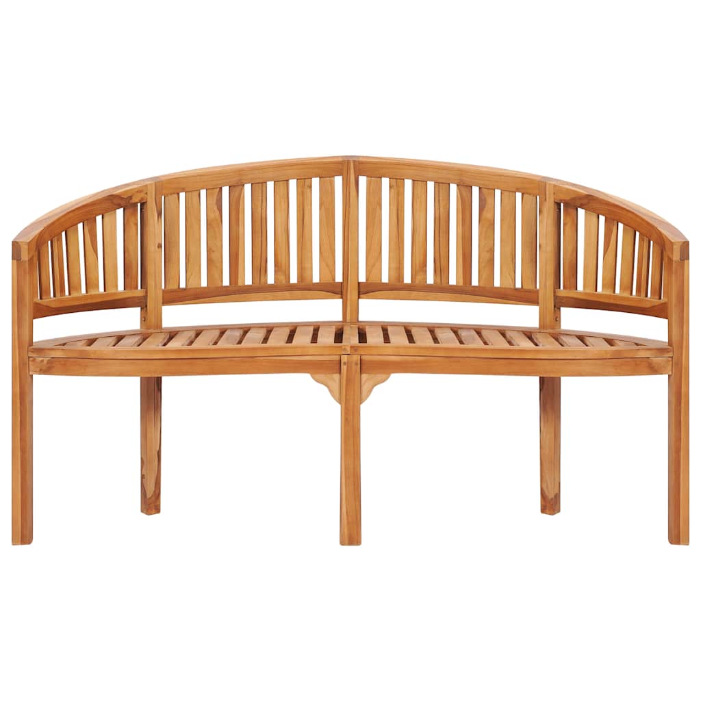 Bananenbank 151 cm Massivholz Teak