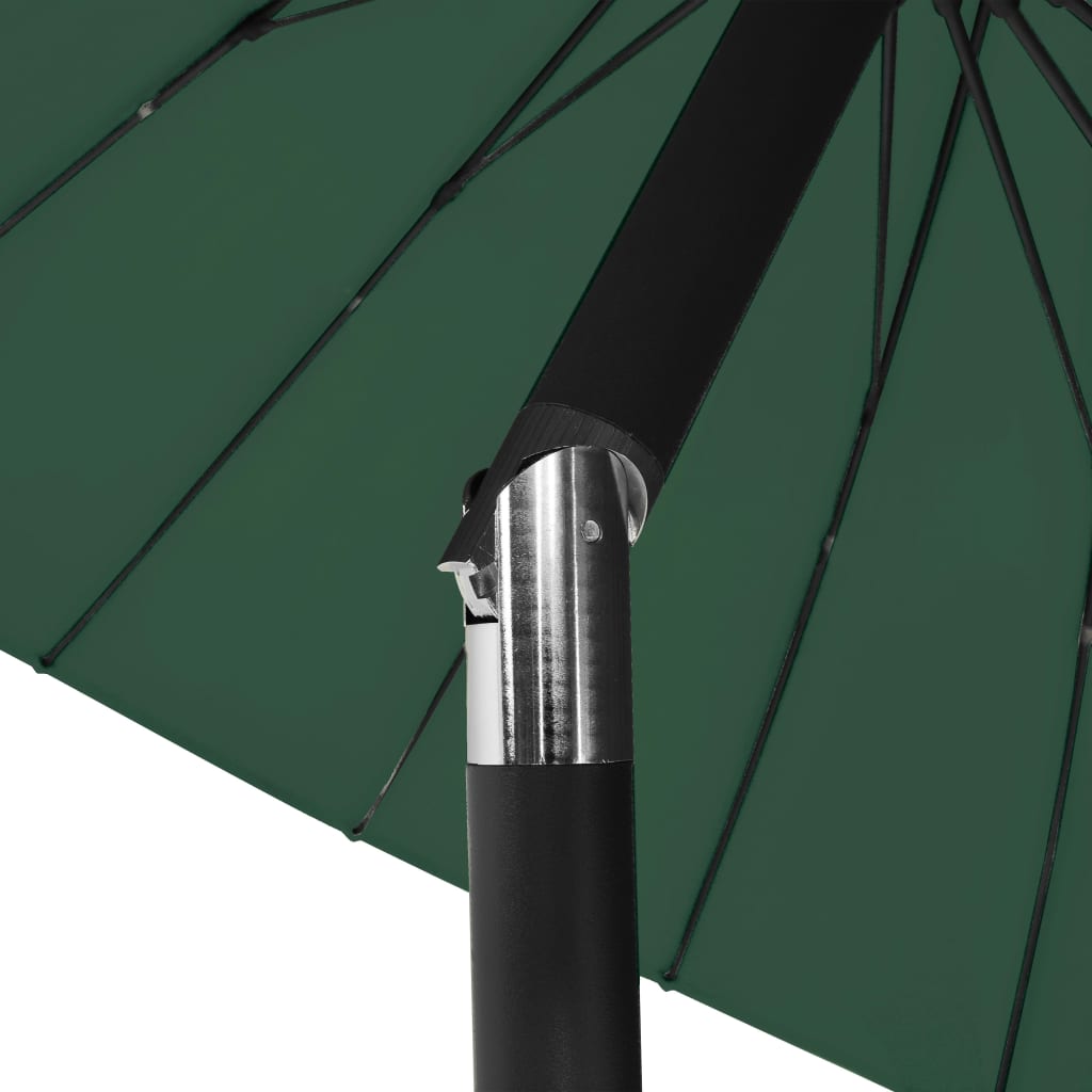 Sonnenschirm mit Aluminium-Mast 270 cm Grün