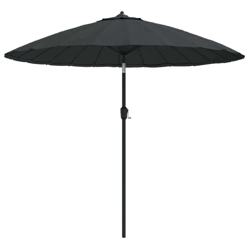 Parasol avec mât en aluminium 270 cm anthracite