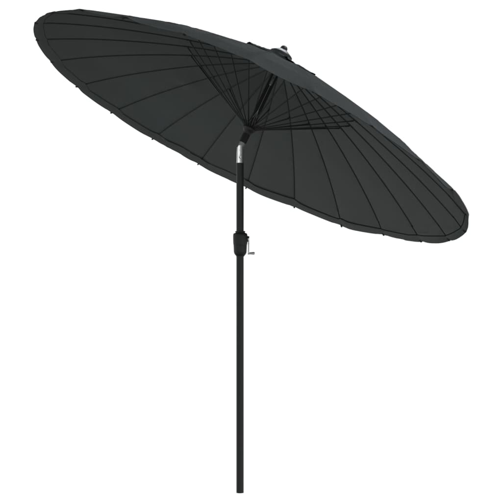 Parasol avec mât en aluminium 270 cm anthracite