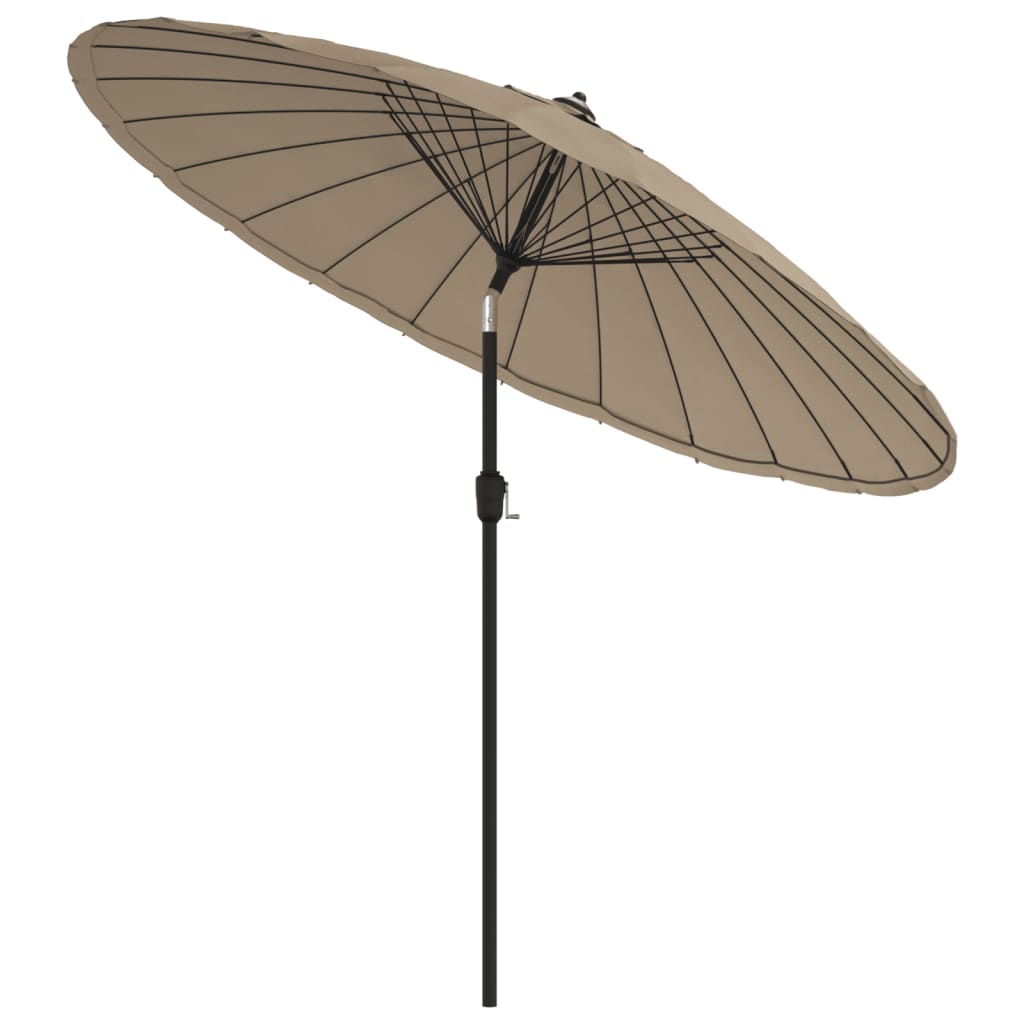 Sonnenschirm mit Aluminium-Mast 270 cm Taupe