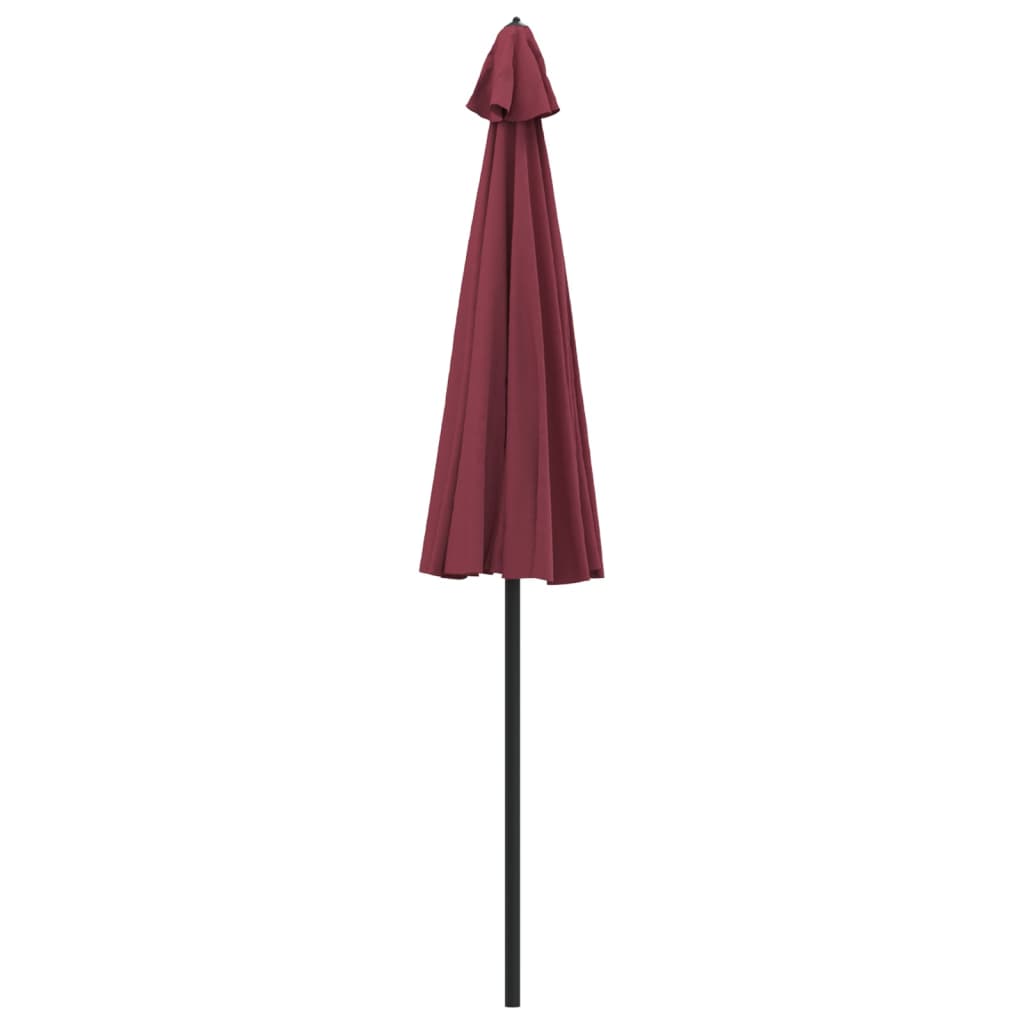 Sonnenschirm mit Aluminium-Mast 270 cm Bordeauxrot