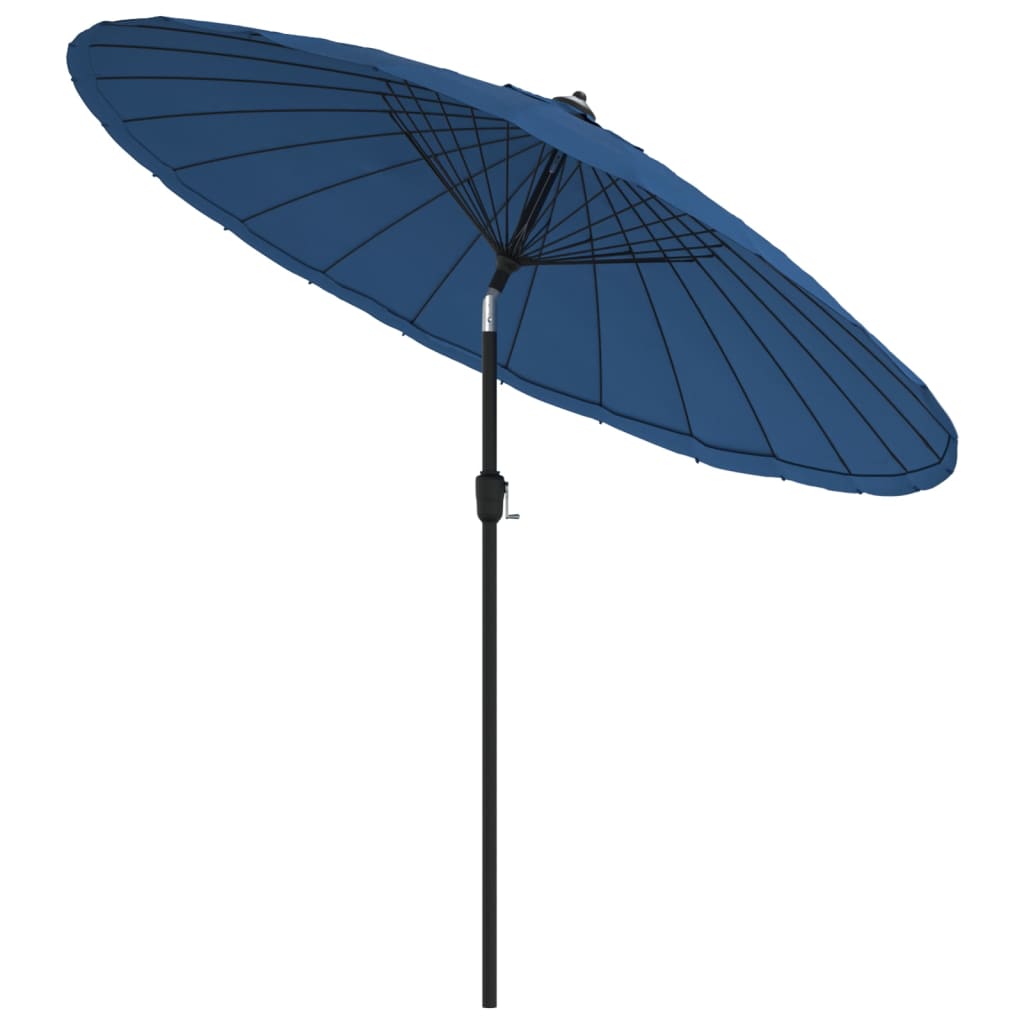Sonnenschirm mit Aluminium-Mast 270 cm Azurblau