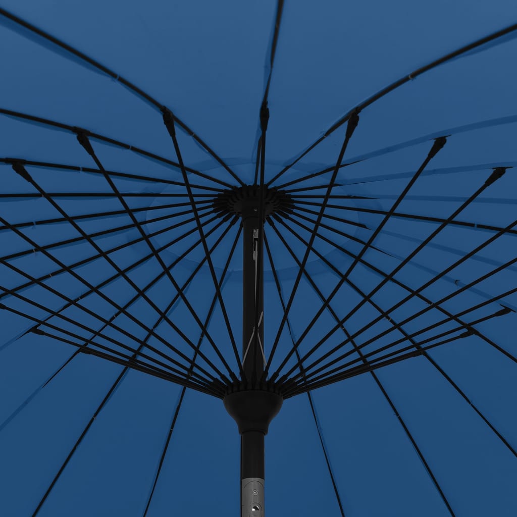 Sonnenschirm mit Aluminium-Mast 270 cm Azurblau