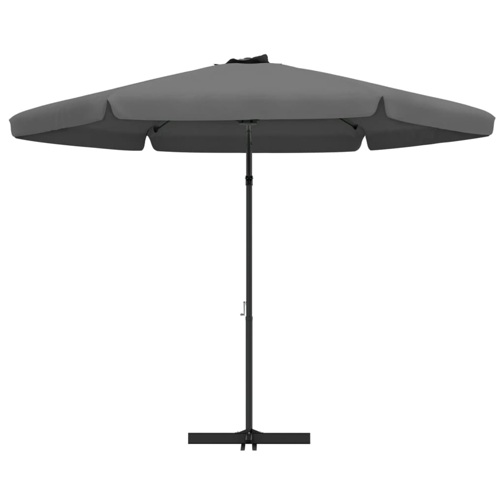 Parasol avec mât en acier 300x250 cm anthracite