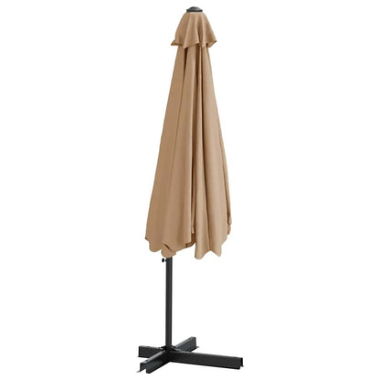 Sonnenschirm mit Stahl-Mast 300 cm Taupe