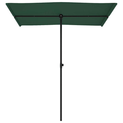 Sonnenschirm mit Aluminium-Mast 180x110 cm Grün