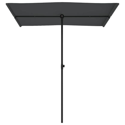 Sonnenschirm mit Aluminium-Mast 180x110 cm Anthrazit
