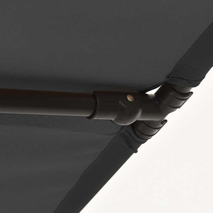 Sonnenschirm mit Aluminium-Mast 180x110 cm Anthrazit