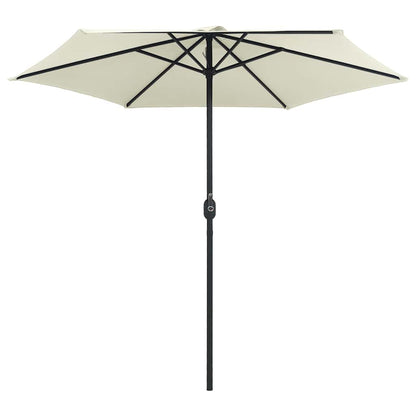 Sonnenschirm mit Aluminium-Mast 270x246 cm Sandweiß