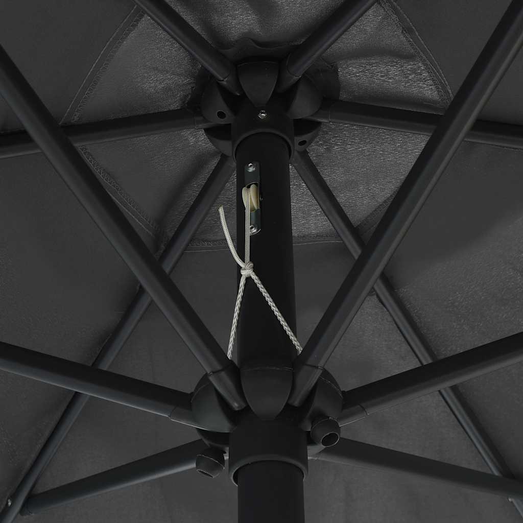 Sonnenschirm mit Aluminium-Mast 270x246 cm Anthrazit
