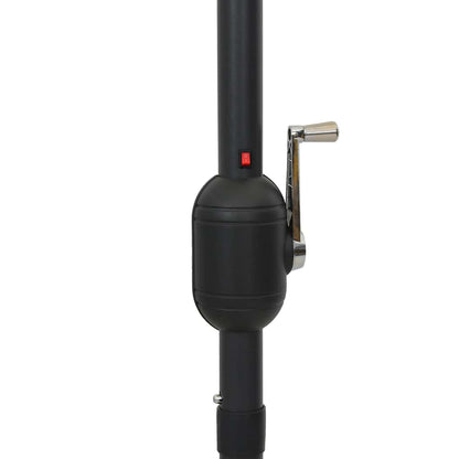 Sonnenschirm mit LED-Beleuchtung und Alu-Mast 300 cm Anthrazit