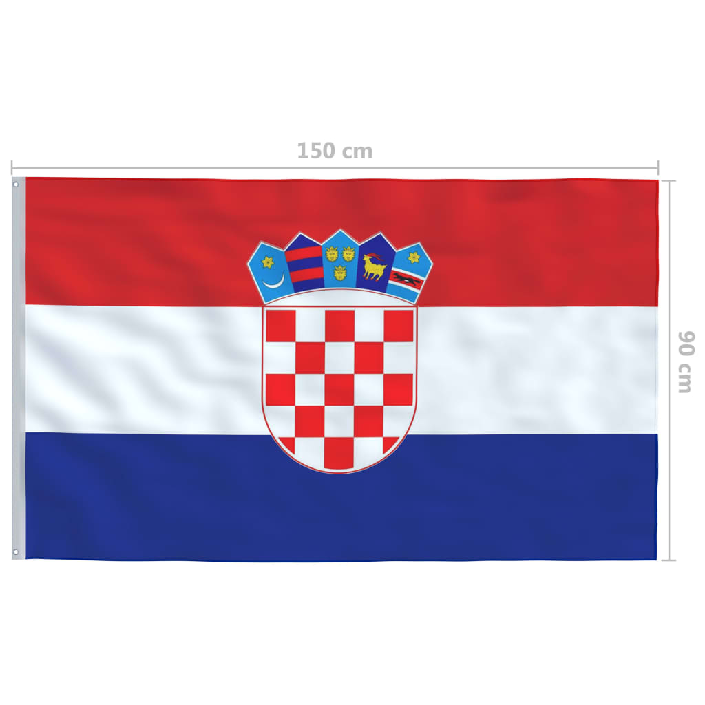 Flagge Kroatiens 90×150 cm