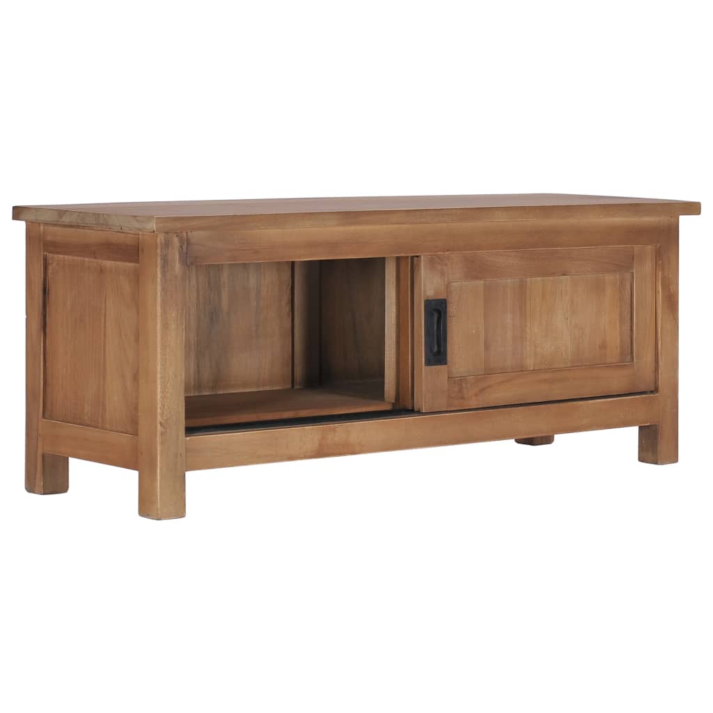 TV-Schrank 90×30×35 cm Massivholz Teak