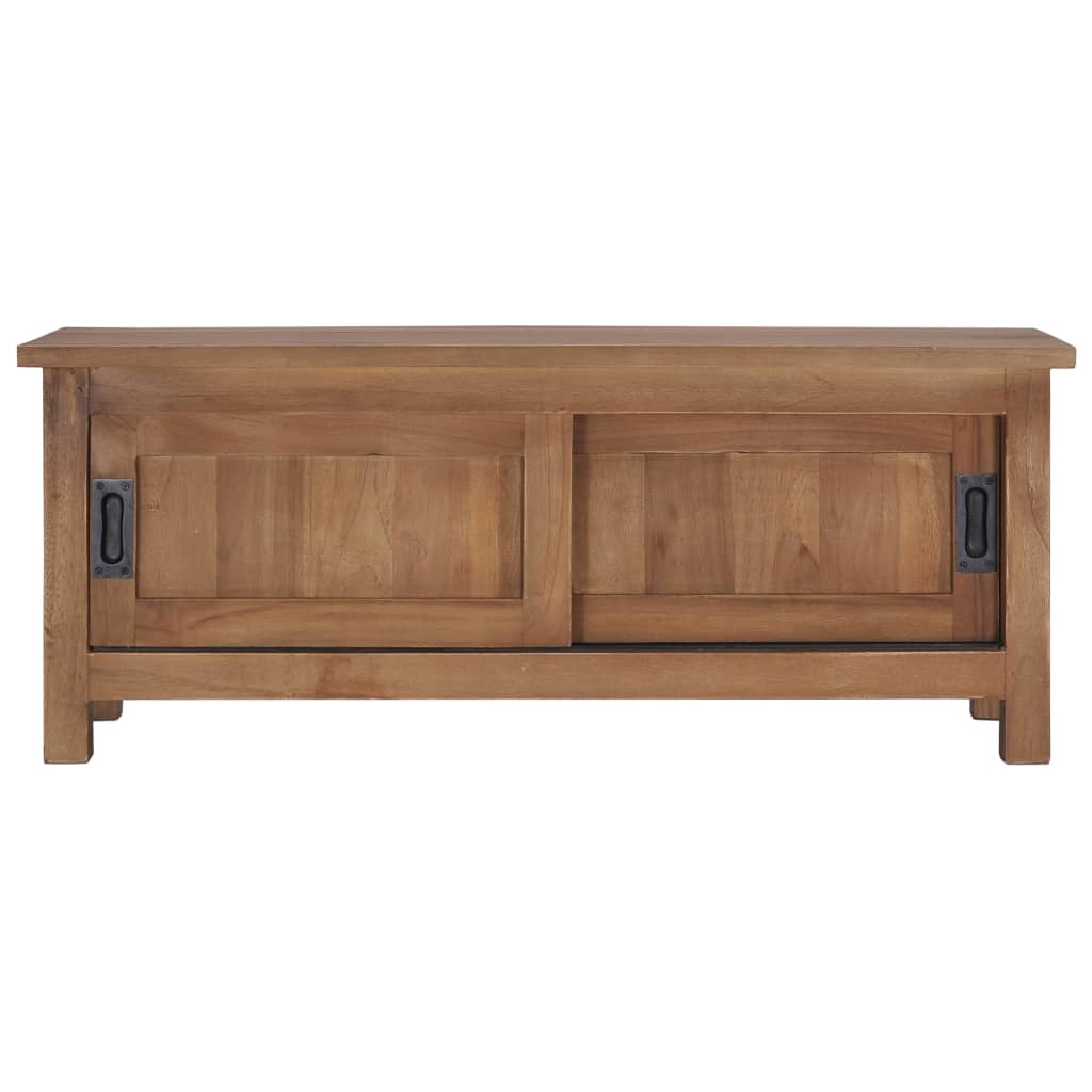 TV-Schrank 90×30×35 cm Massivholz Teak