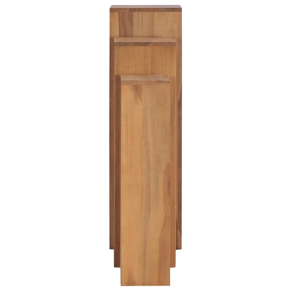 3-tlg. Pflanzenständer-Set Massivholz Teak