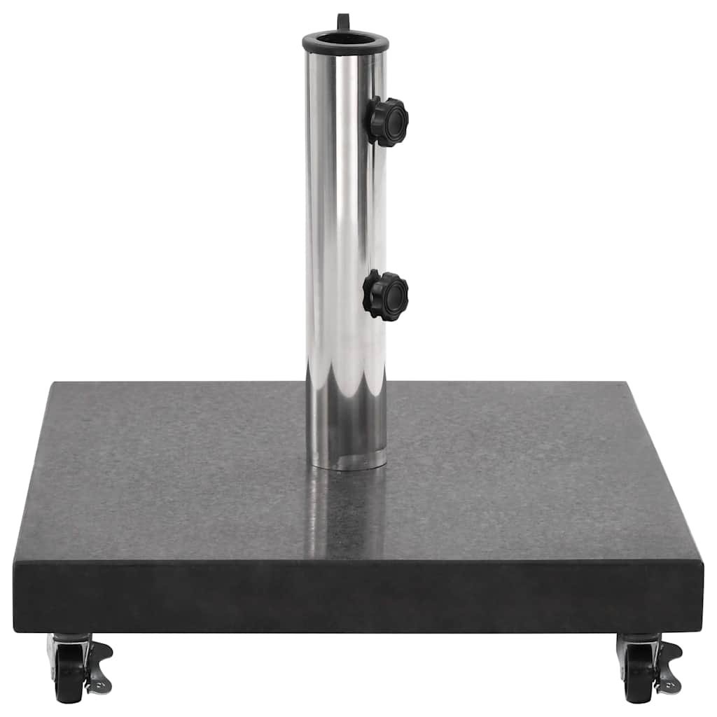 Sonnenschirmständer Granit 30 kg Quadrat Schwarz
