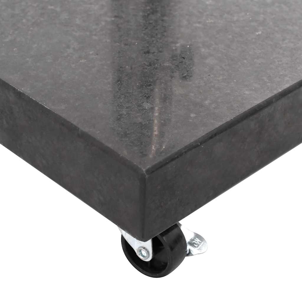Sonnenschirmständer Granit 30 kg Quadrat Schwarz