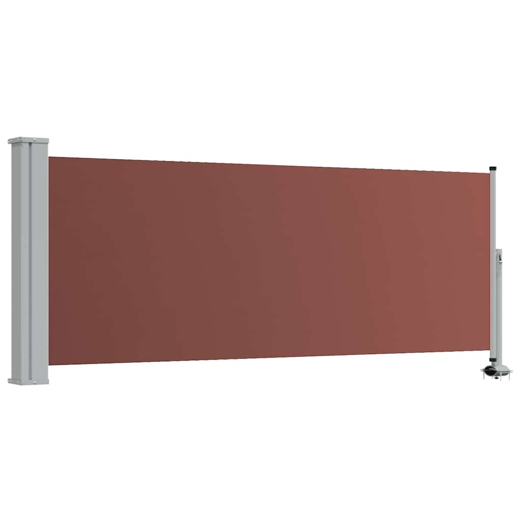 Ausziehbare Seitenmarkise 100x300 cm Braun