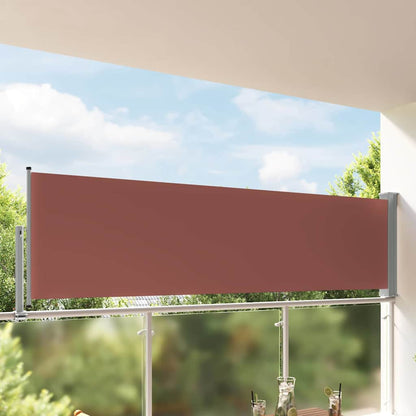 Ausziehbare Seitenmarkise 100x300 cm Braun